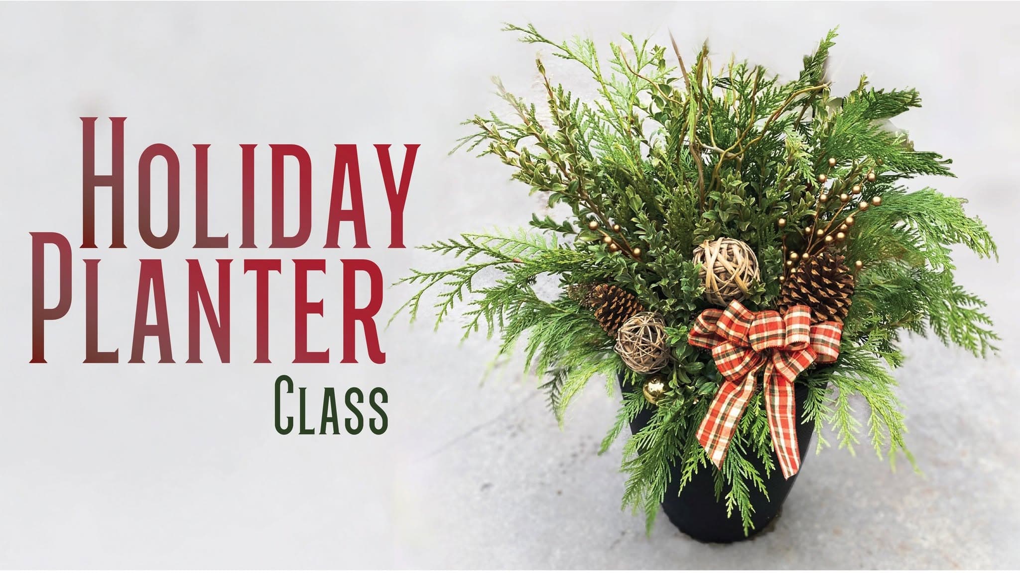 Holiday Planter Class